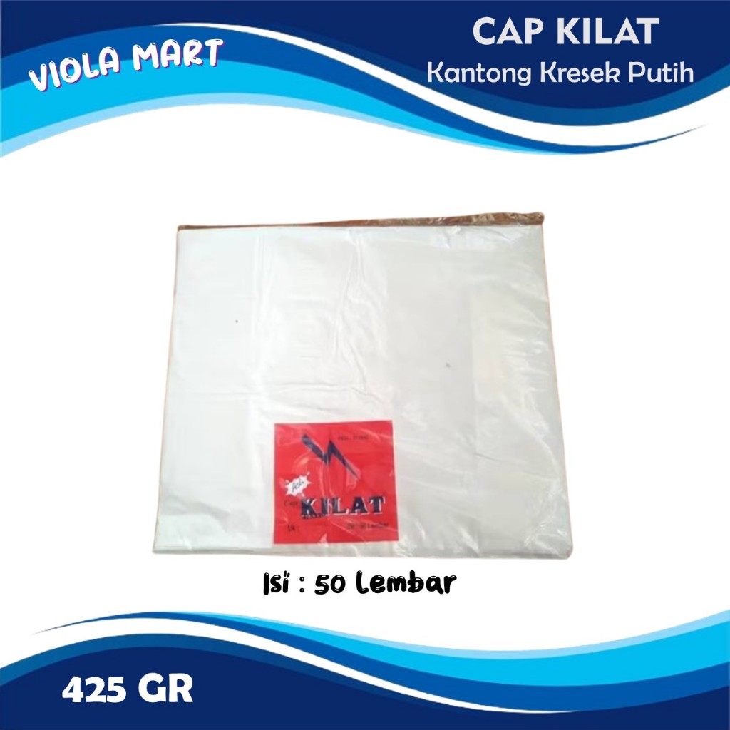 Tas Kresek KILAT Ukuran 35 Warna Putih / Kantong Kresek Putih {Tersedia Harga Grosir}