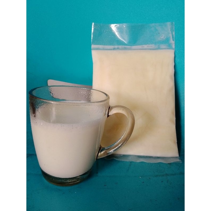 

susu kambing murni kemasan plastik 200 ml