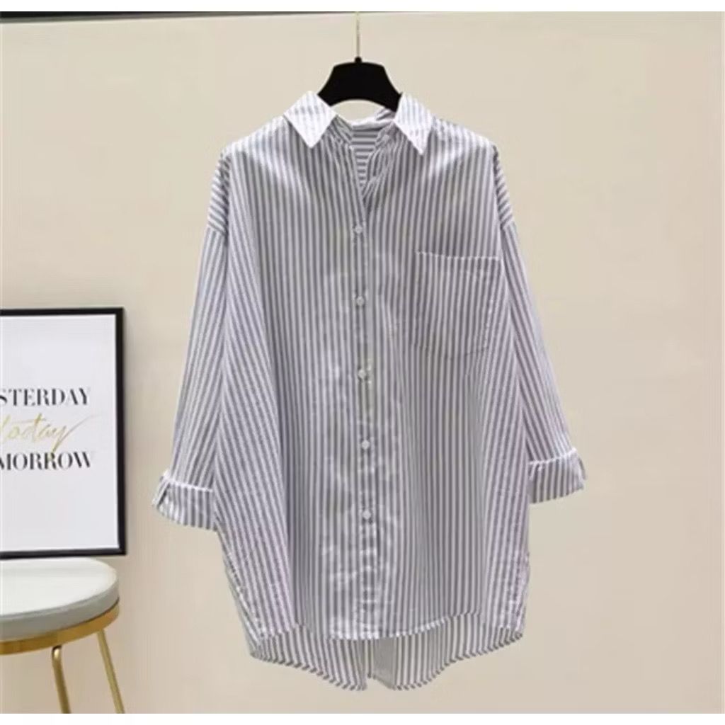 KEMEJA SALUR WANITA TERBARU / KEMEJA SALUR WANITA KEKINIAN / KEMEJA SALUR WANITA / BLOUSE SALUR / BA
