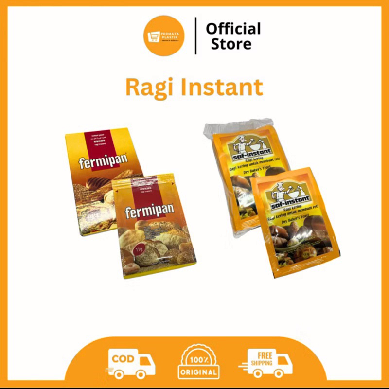 

Ragi Instan Instant Fermipan Saft Instant Untuk Pengembang Roti Donat