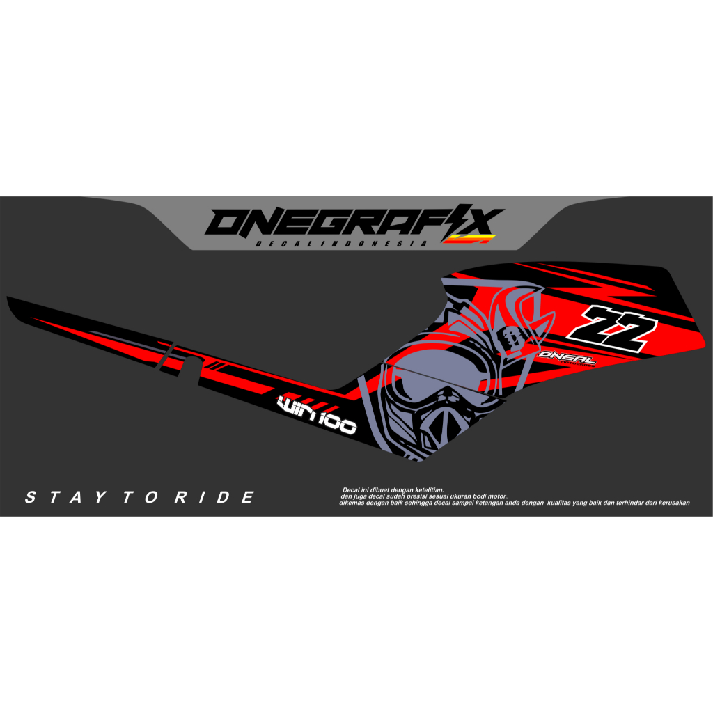 striping win 100  supermoto honda win striping honda win stiker honda win