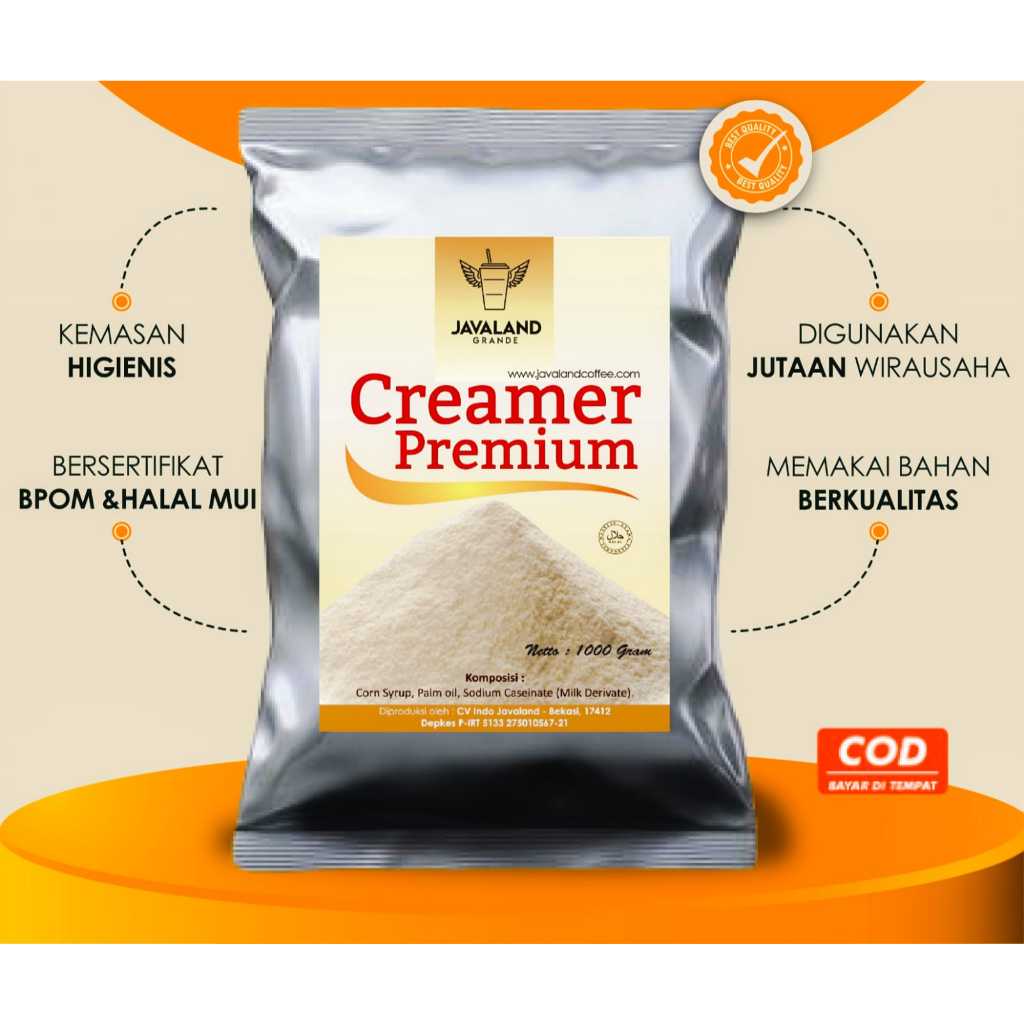 

Creamer premium javaland 1kg creamer Bubuk Premium creamer bubuk