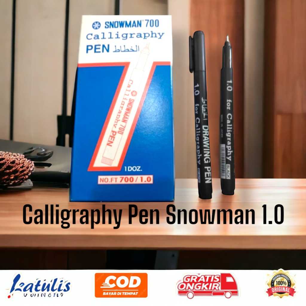 

SNOWMAN Spidol Drawing Pen Calligraphy 1.0-3.0 Pena Kaligrafi