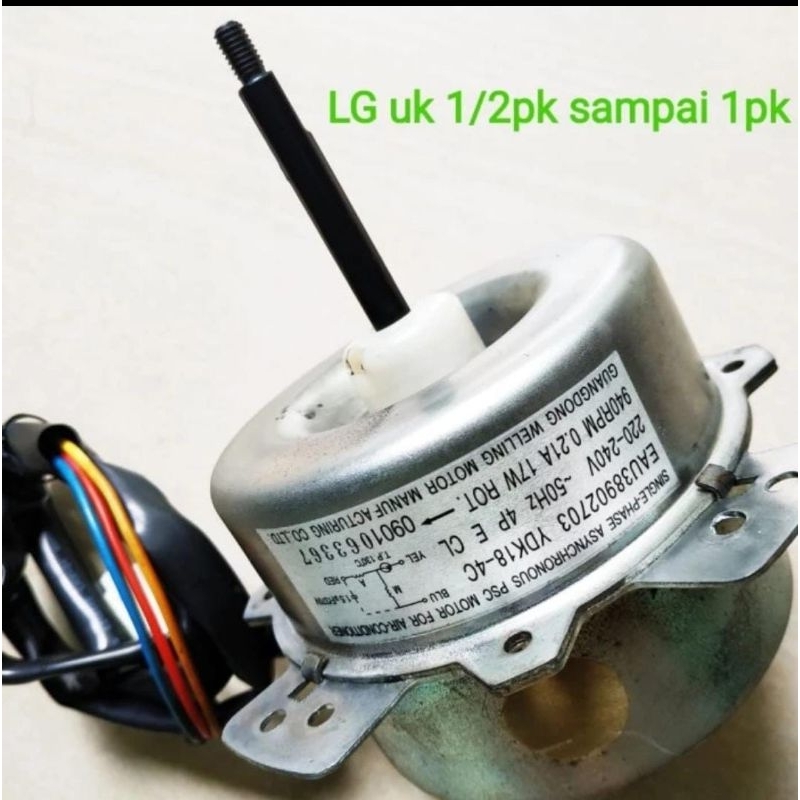 Motor fan outdoor ac LG, UK 1/2pk -1pk , part orisinil