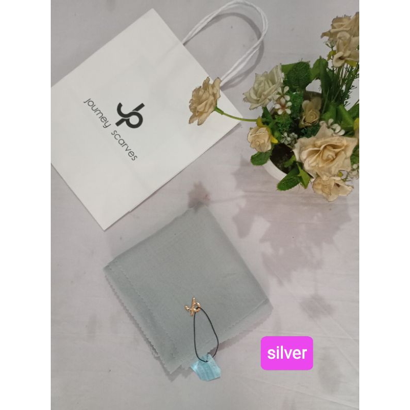 kerudung Journey polos silver series hijab
