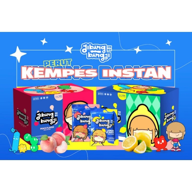 

JIBANG BANGJI - Minuman Fiber 1 Box 8 Sachem Rasa Peach dan lemon
