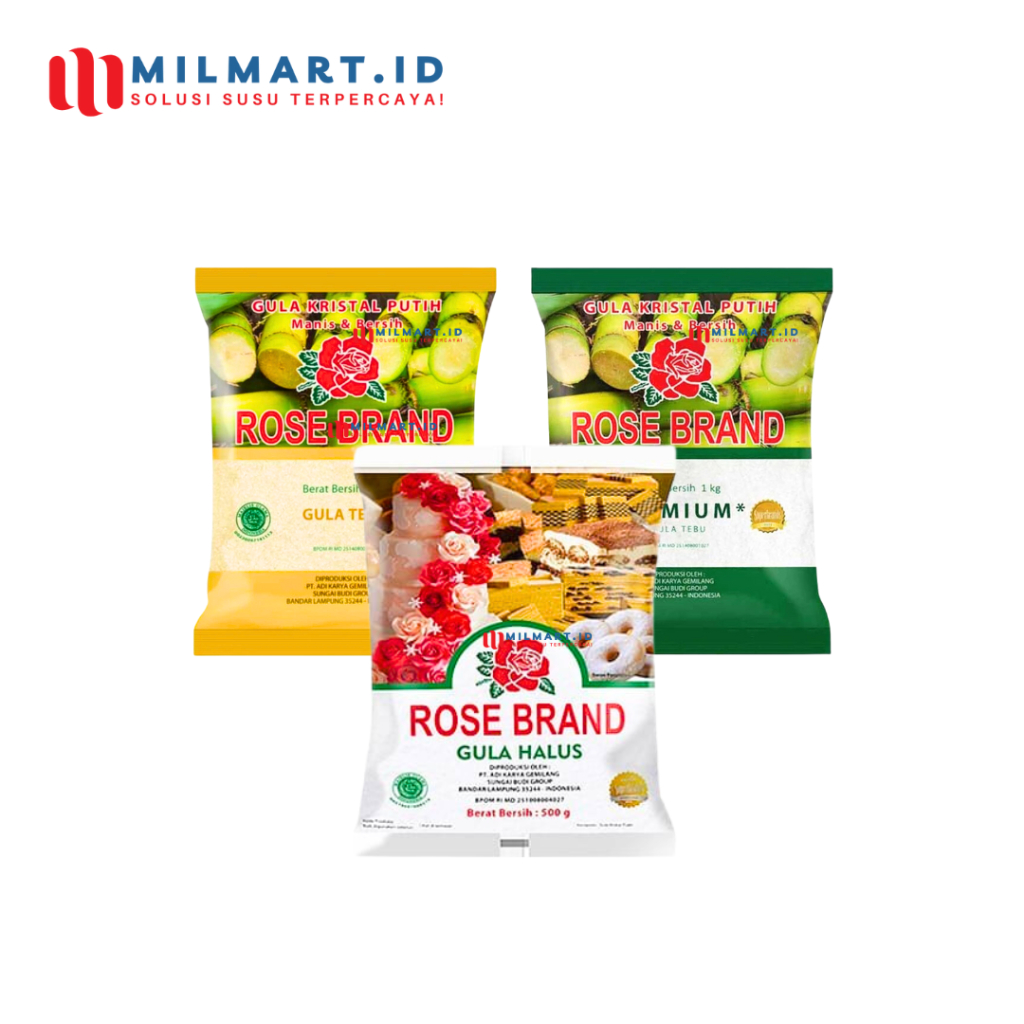

GULA ROSE BRAND PREMIUM 1 KG GULA TEBU GULA PASIR TEPUNG GULA HALUS