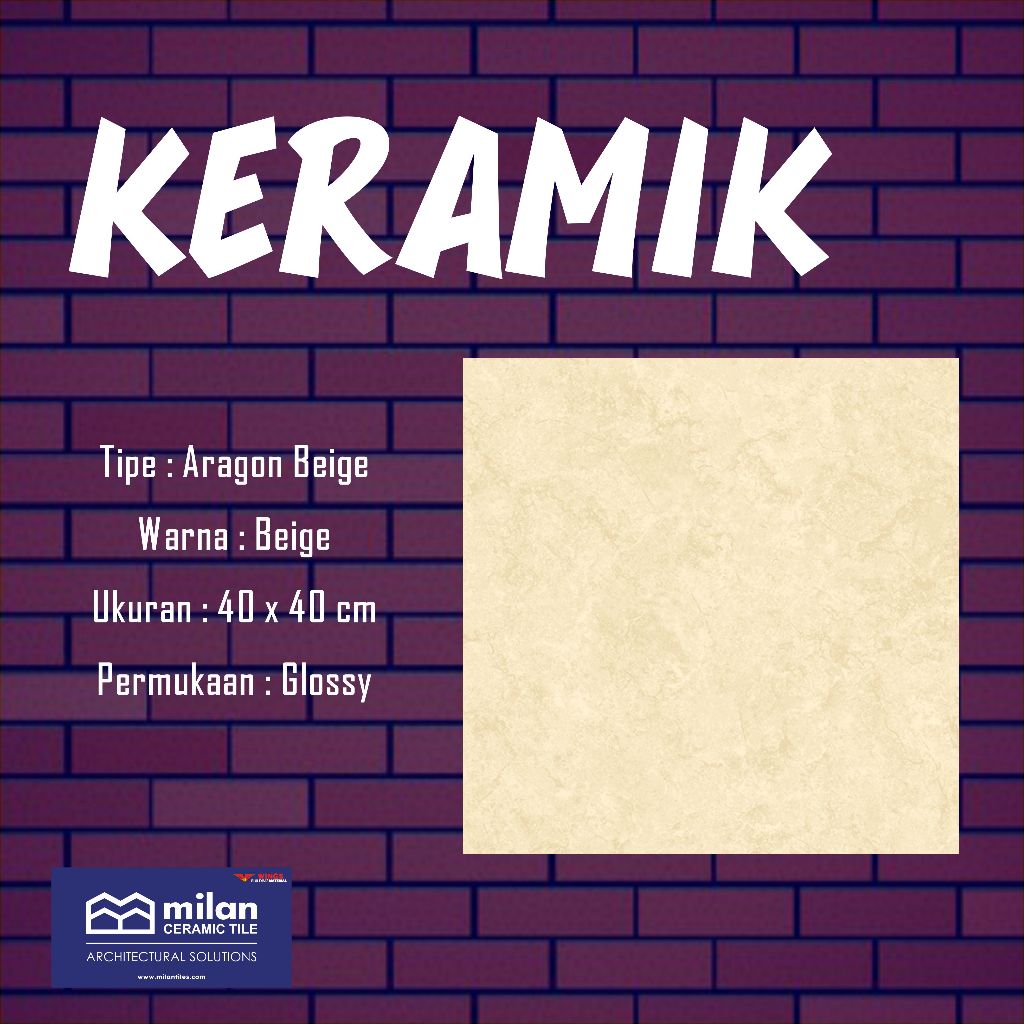 MILAN - KERAMIK LANTAI 40X40/ FLOOR TILE/ KERAMIK LANTAI/ KERAMIK