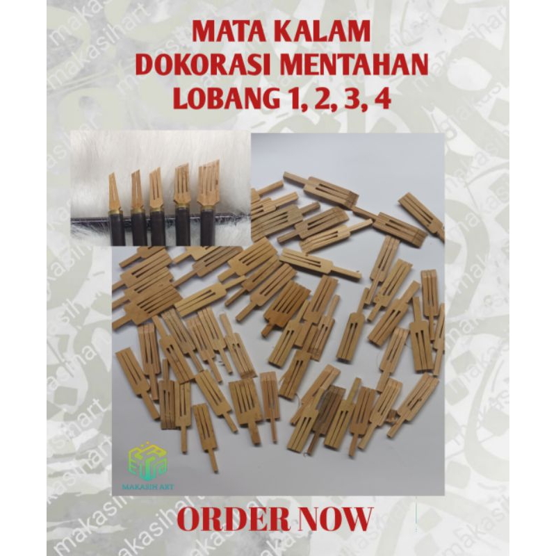 

MATA KALAM DEKORASI MENTAHAN LOBANG 1, 2, 3, 4 UNTUK UKURAN 2 - 15