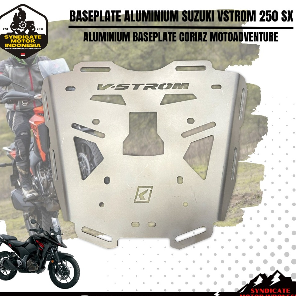 Bracket Box / Aluminium Baseplate Suzuki V-Strom 250 SX Coriaz Motoadventure
