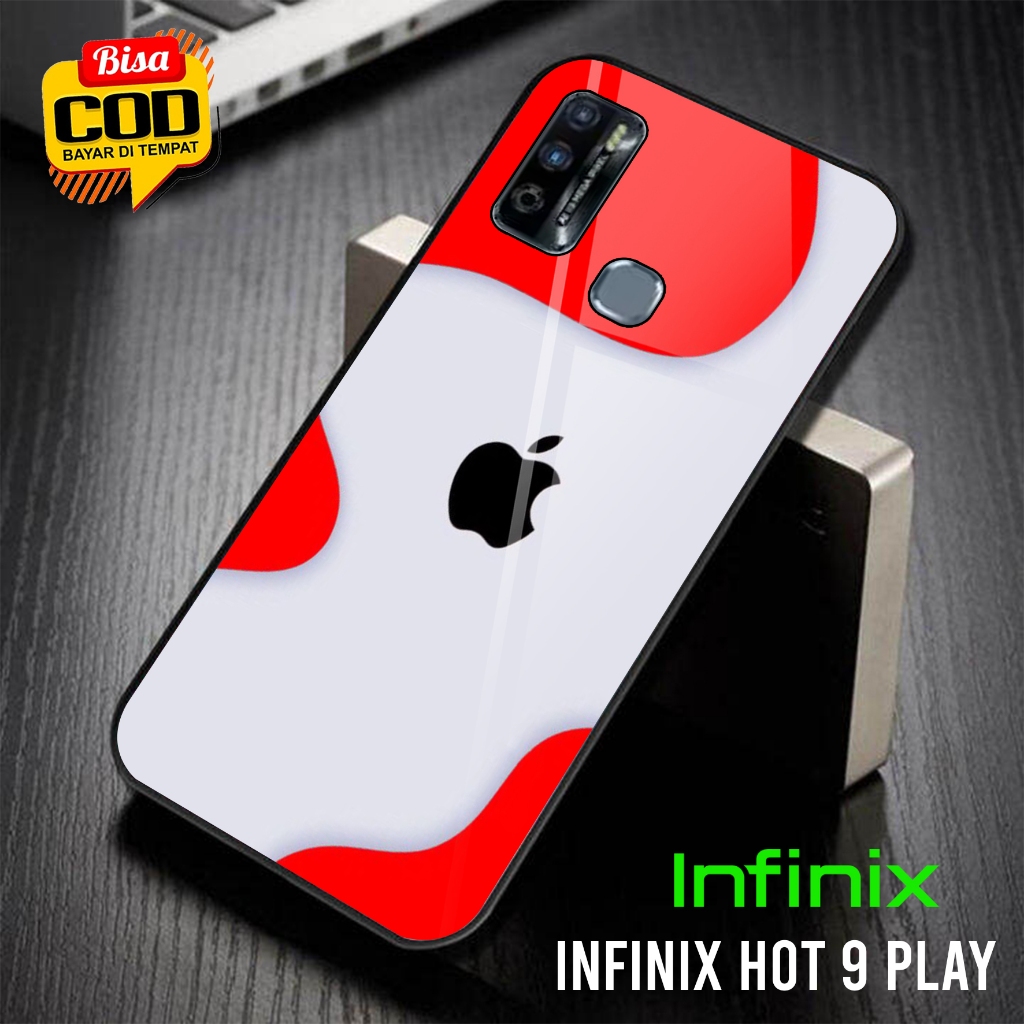 Toly Case Infinix Hot 9 Play Terbaru [ IPhone Logo Magsafe1 ] - Casing hp Infinix Hot 9 Play - Case 