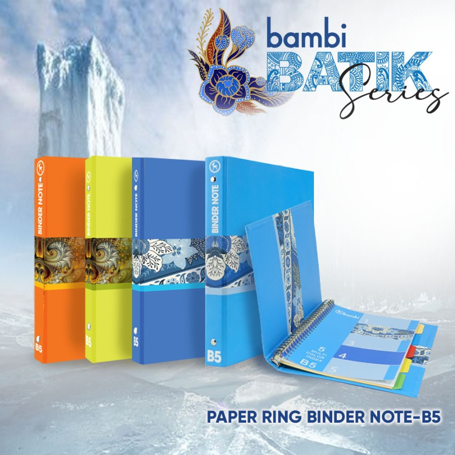 

Bambi Paper Binder Note B5 - Batik Series 2526P-BS
