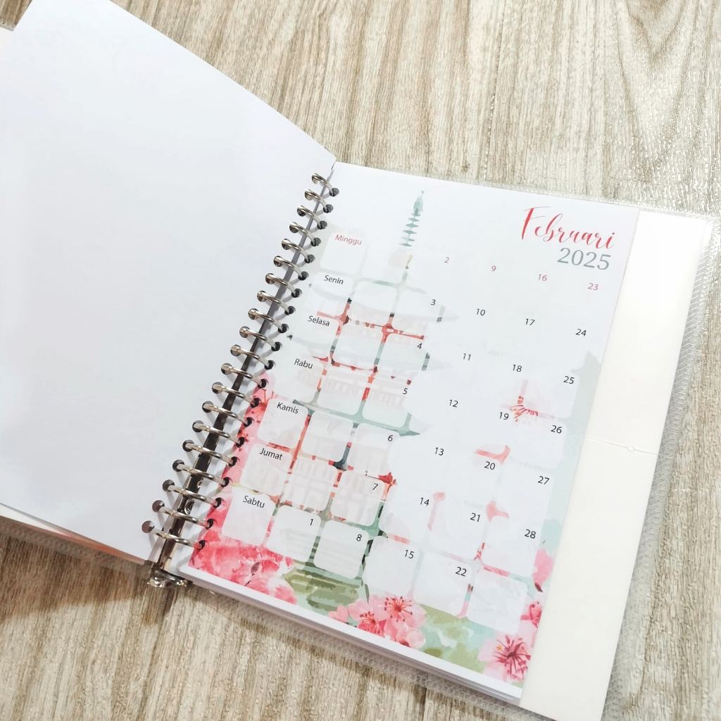 

Calendar loose leaf / isi binder kalender 2025