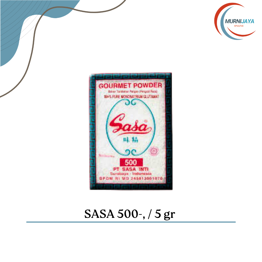 

Sasa Penyedap Rasa MSG 500-, / 5 gr (1 PACK - Isi 20 PCS)