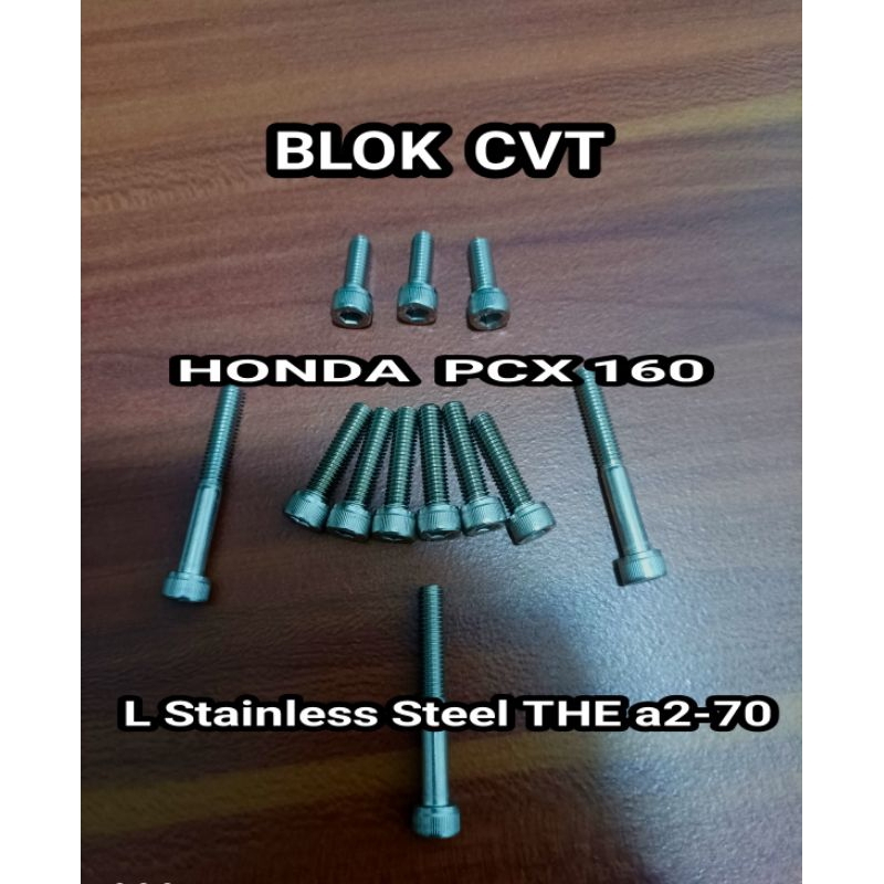 baut bak cvt set pcx 160 stainless