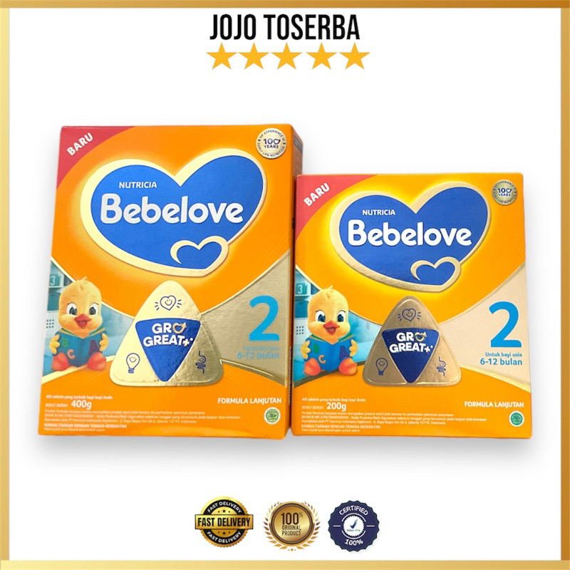 Bebelove 2 200gr 400g. susu bayi 6 - 12 bulan