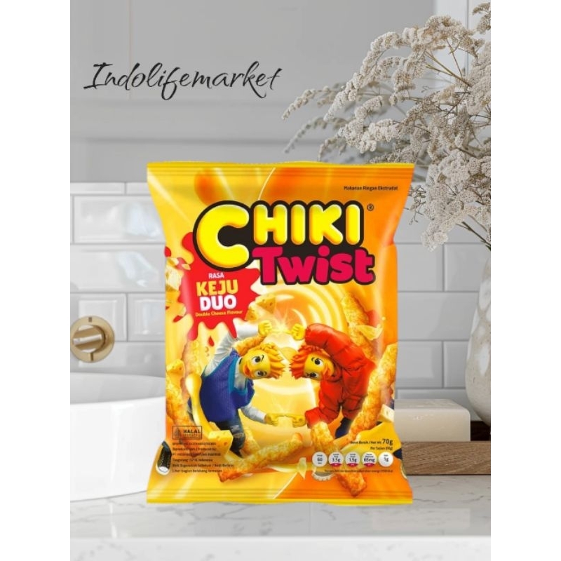 

Chiki Snack Twist Keju Duo 70G