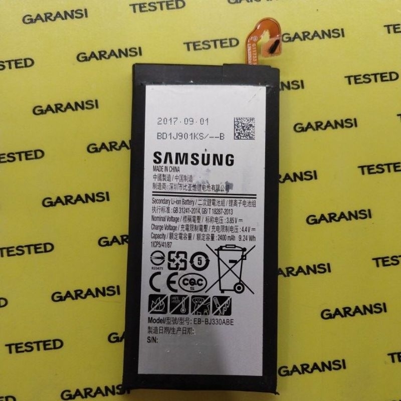 Baterai SAMSUNG J3 PRO 2017 • J330 Bekas Ori Cabutan Tested Normal Lancar Siap Pasang Battery Origin