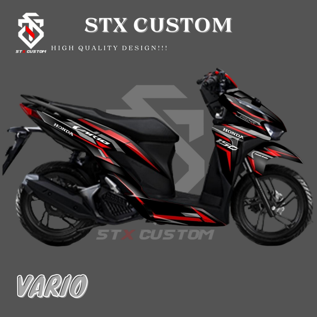 Dekal Sticker VARIO 125/150 NEW Full Body Stiker Skotlet VARIO Desain Racing Stiker full body VARIO 