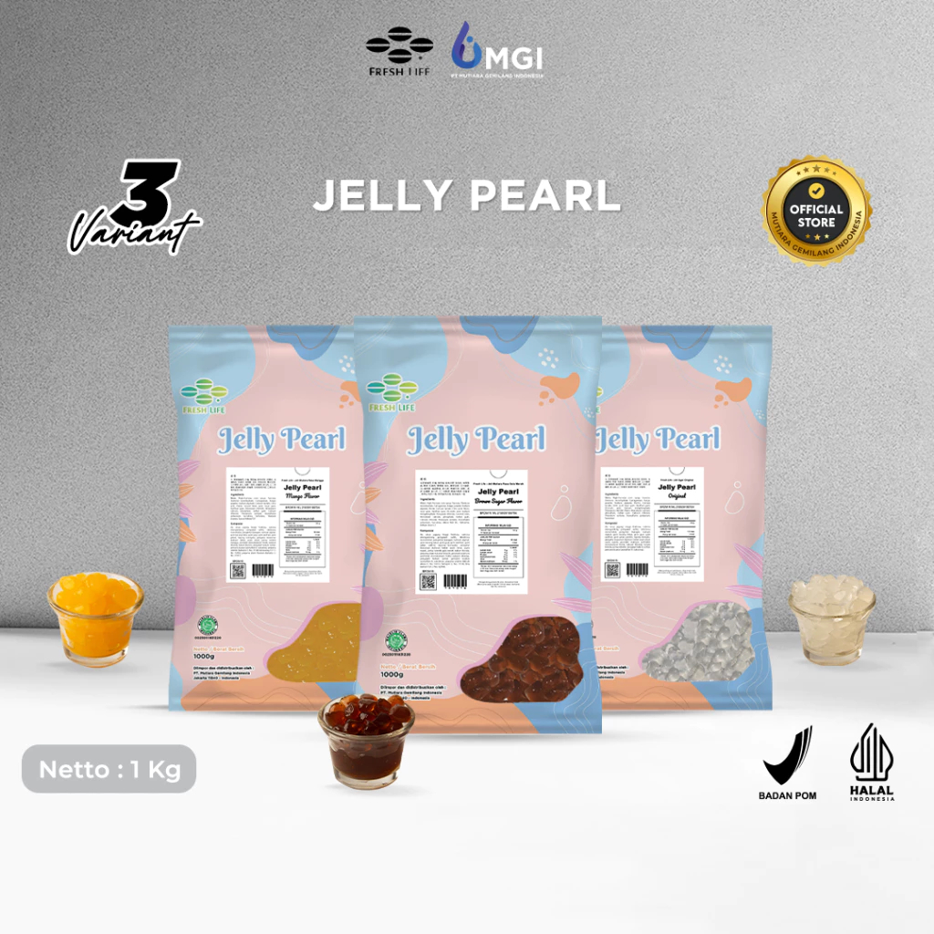 

MGI BALI - Fresh Life Jelly Pearl Original 1 Kg Topping Minuman Kekinian