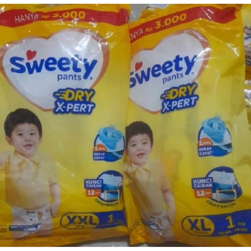 Sweety Dry X-Pert 1pc - Popok Celana Anak Renceng XXL - Sweety Dry Expert Sachet