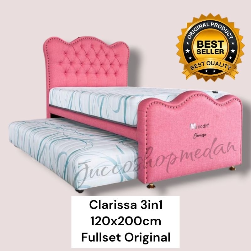 [ Jucco ] Bed Dorong Modis Clarissa 3in1 120x200 - Bed Dorong 3in1 Modis Murah - Bed Dorong Anak Pin