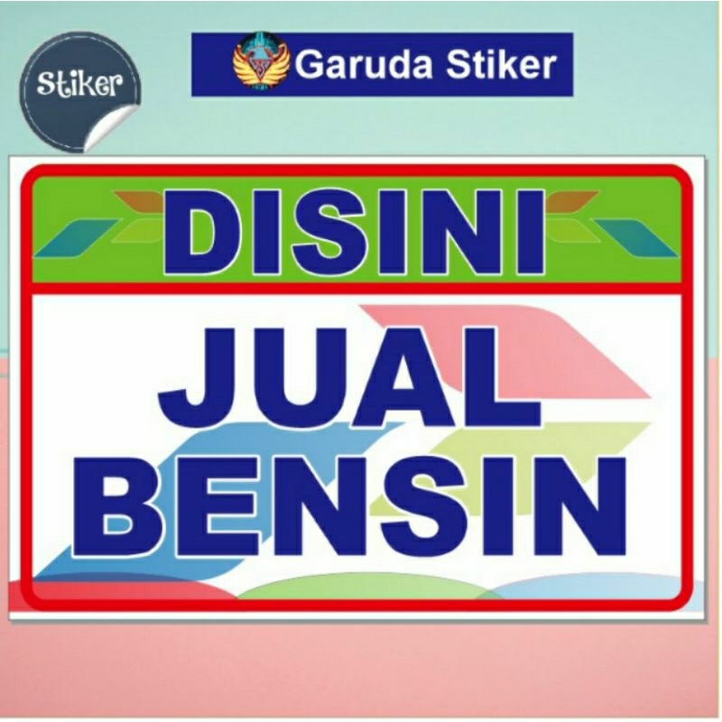 

stiker disini jual bensin