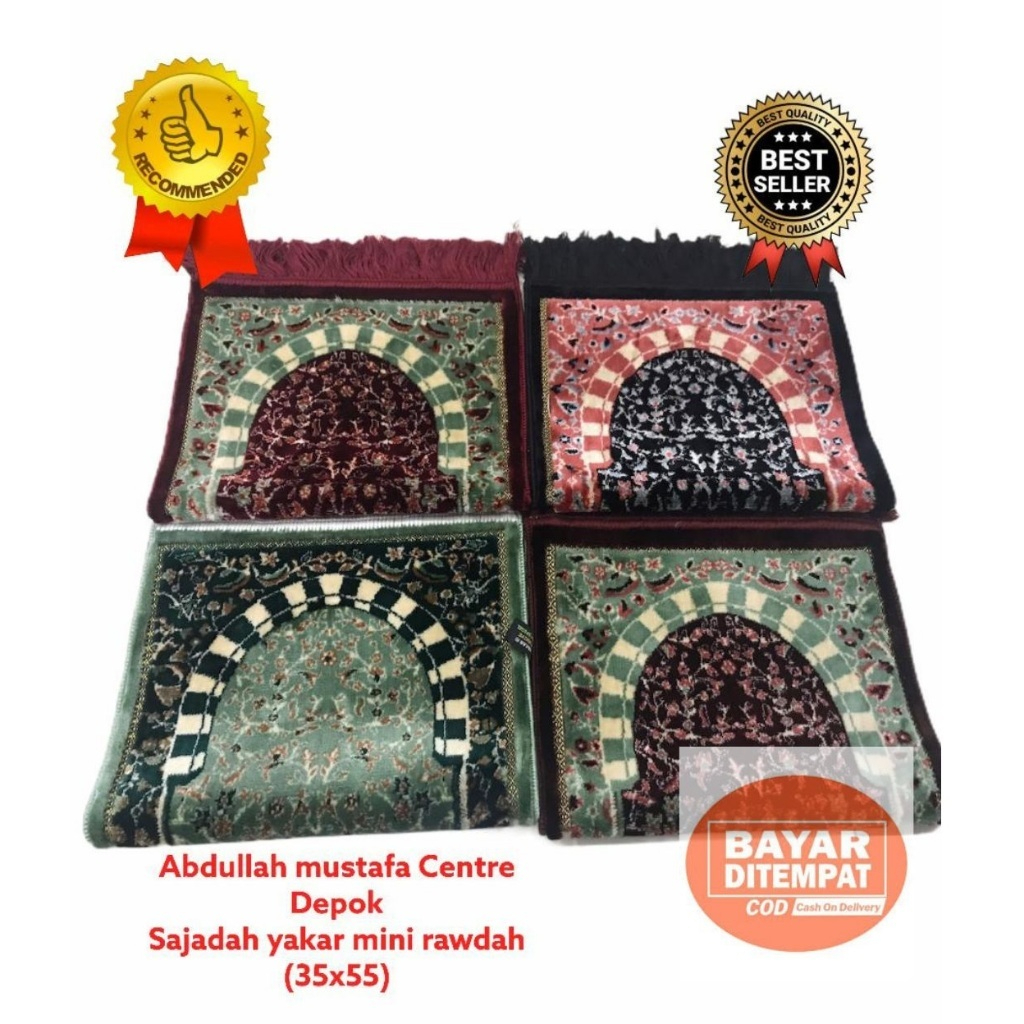 Sajadah Yakar Rawdah Mini 35 x 60 Asli Turkey Sajadah Yakar Ruwdah Mini Sajadah Rawdah Oleh Oleh haj