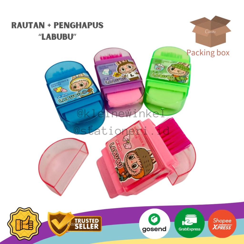 

Rautan + Pengahapus 3 in 1 Labubu [ 1 PCS ]