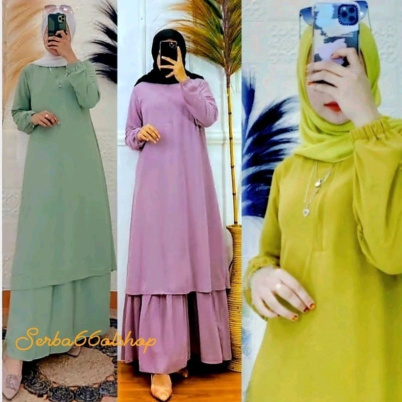 GAMIS MALAYSIA+BUSUI FRIENDLY Ceruty babbydoll Armany*