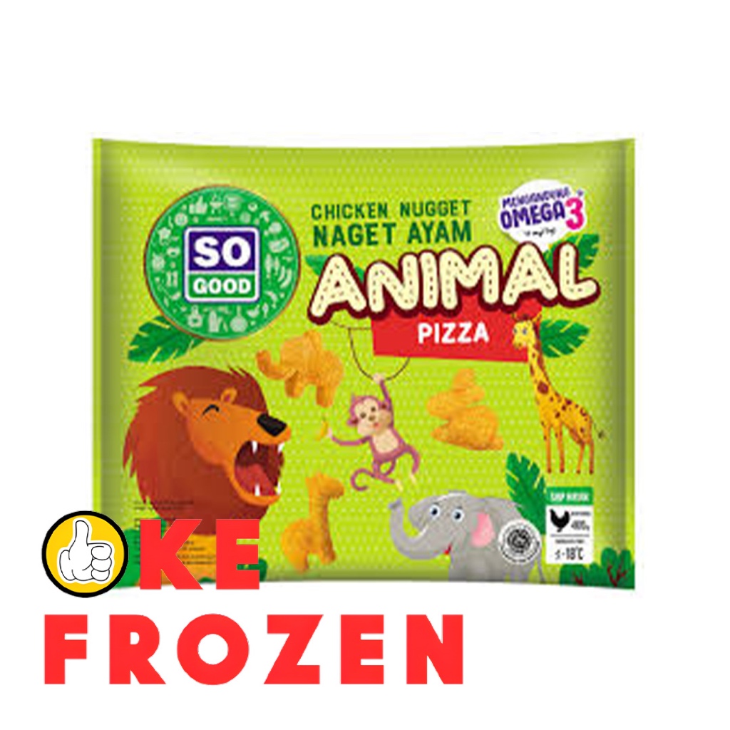 

SO GOOD CHICKEN NUGGET ANIMAL 400GR/NAGET AYAM