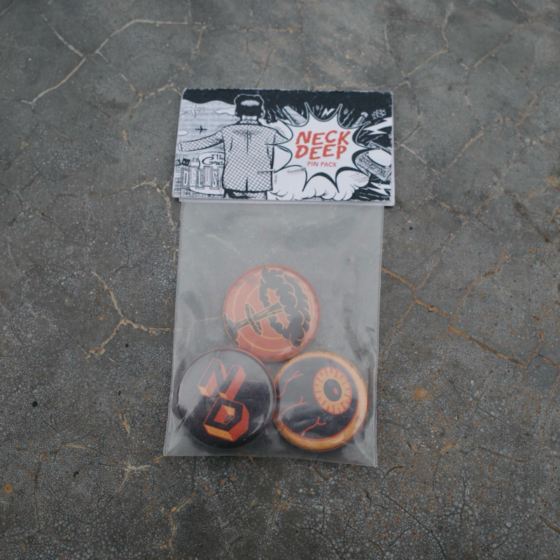 NECK DEEP BUTTON PIN PACK OFFICIAL