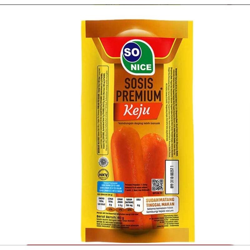 

Sosis so nice premium 60gr