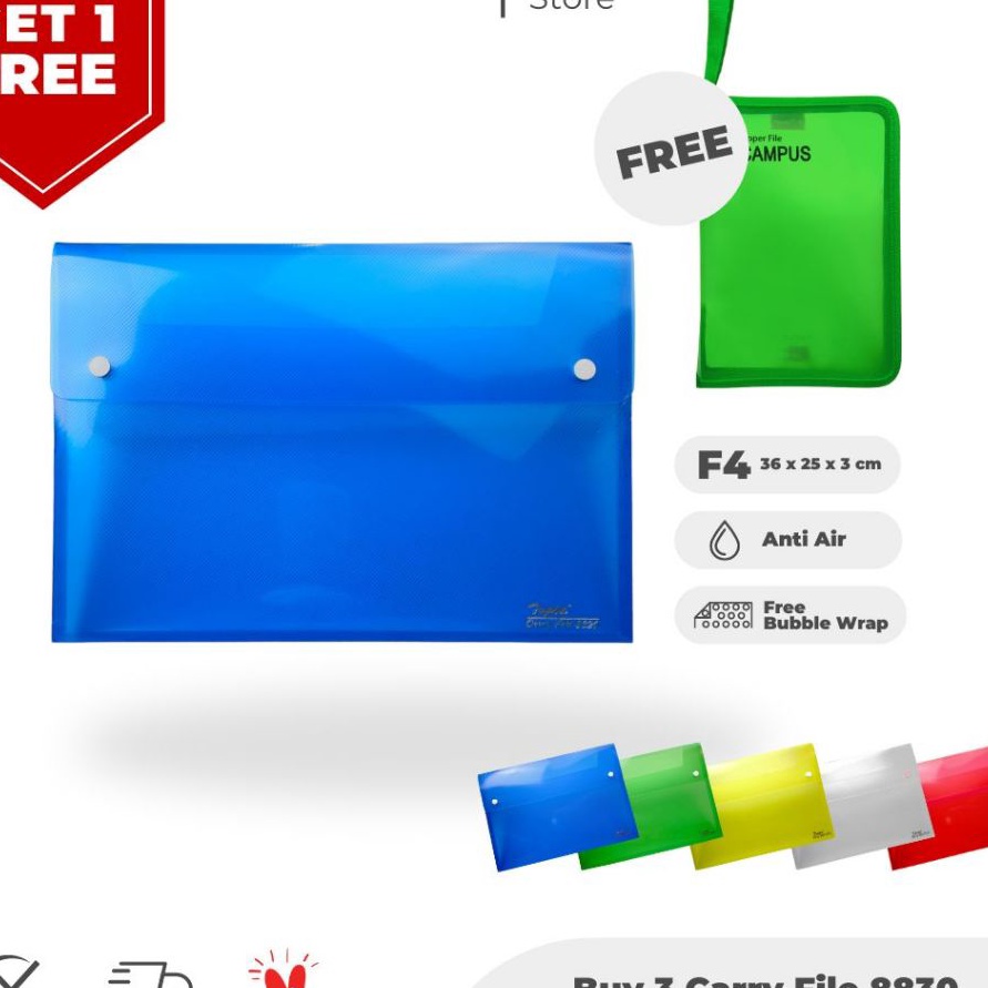 

Extra TOPLA Carry File Topla 883 Wadah Dokumen F4 3 cm Pengaturan Berkas yang Efisien