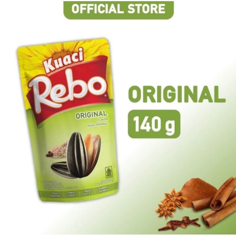 

REBO KUACI RASA ORIGINAL 140 GRAM CEMILAN BIJI BUNGA MATAHARI