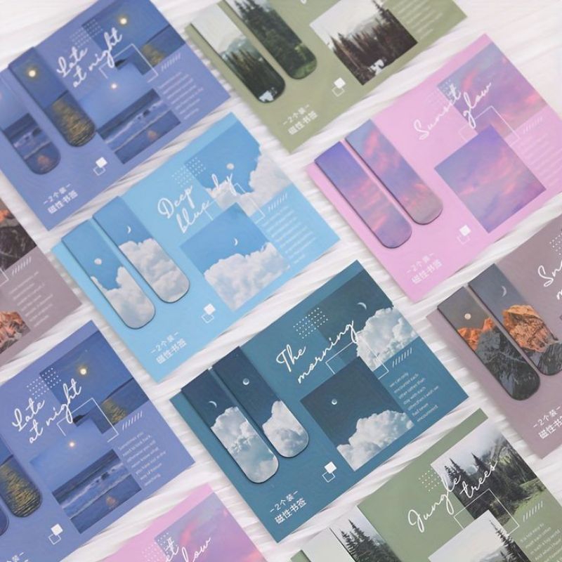 Penda Magnetik Lukisan Cat Minyak, Korean Aesthetic