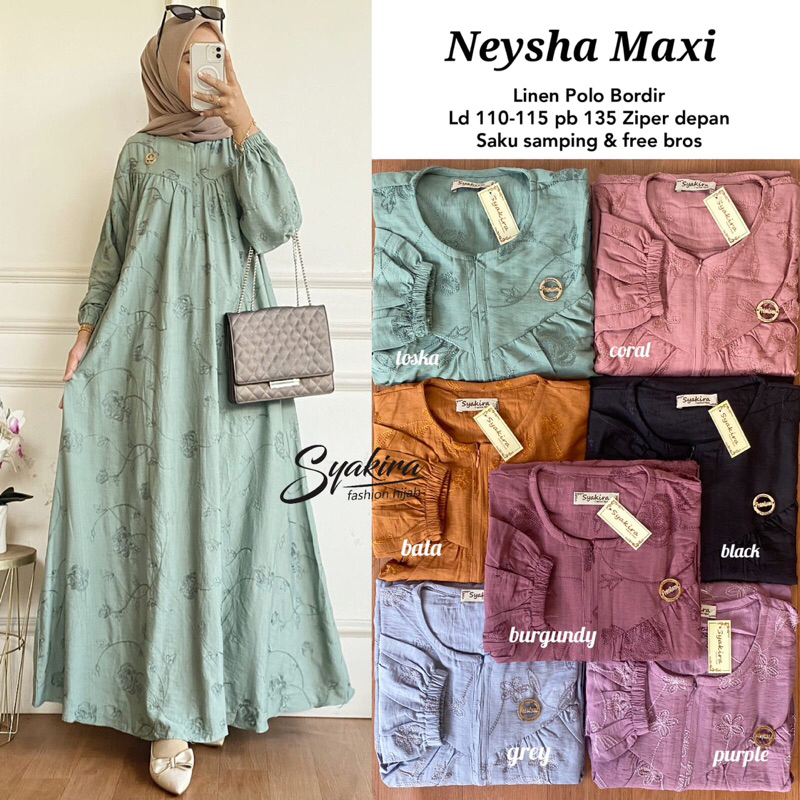 Dress Terusan Wanita Hijab Frienly Gaun Cewek