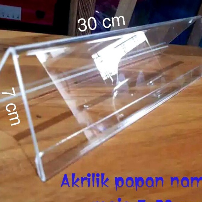 

FG2 AKRILIK NAME PLAT TAG PAPAN NAMA MEJA 7X3 CM