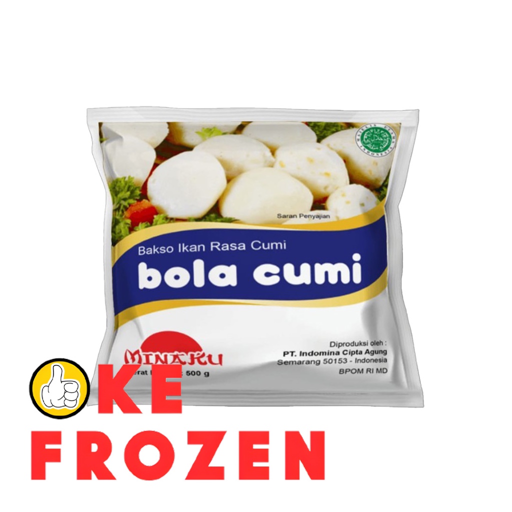 

MINAKU BOLA CUMI 500GR / BAKSO IKAN RASA CUMI