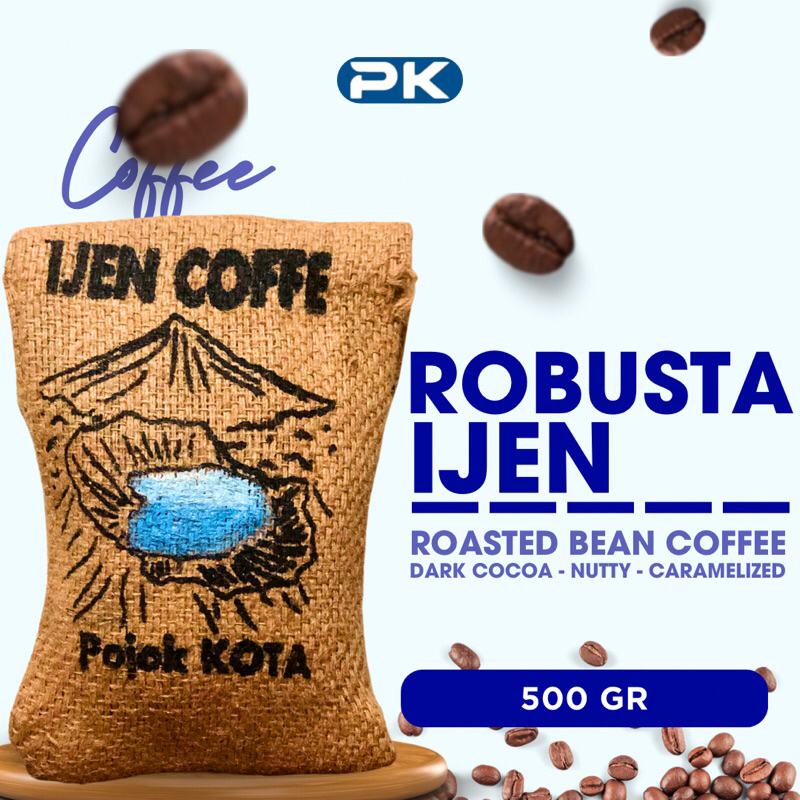 

Roasting Kopi Robusta IJEN COFFE Natural 500GR / Kopi Robusta Sangrai. Roasting / bubuk / Biji kopi Robusta / Kopi Ijen / Ronusta Natural Roasting / Roasting Robusta Natural Ijen / roasted bean coffe