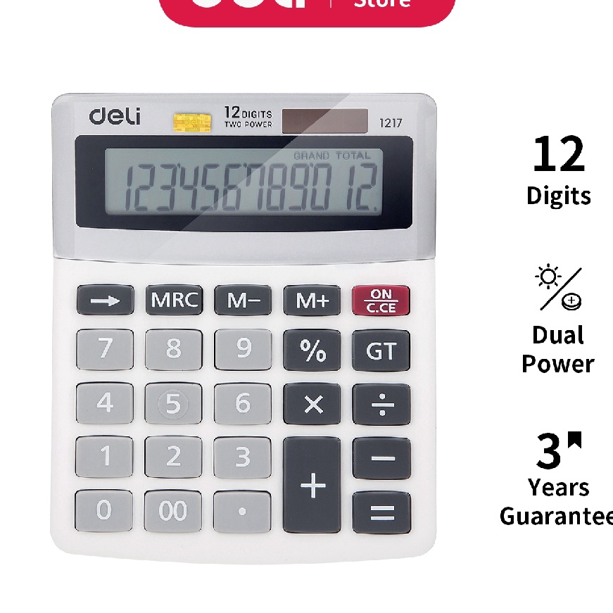 

HJ6 Deli Kalkulator 12 Dit tampilan LCD garansi 3 tahun E1217
