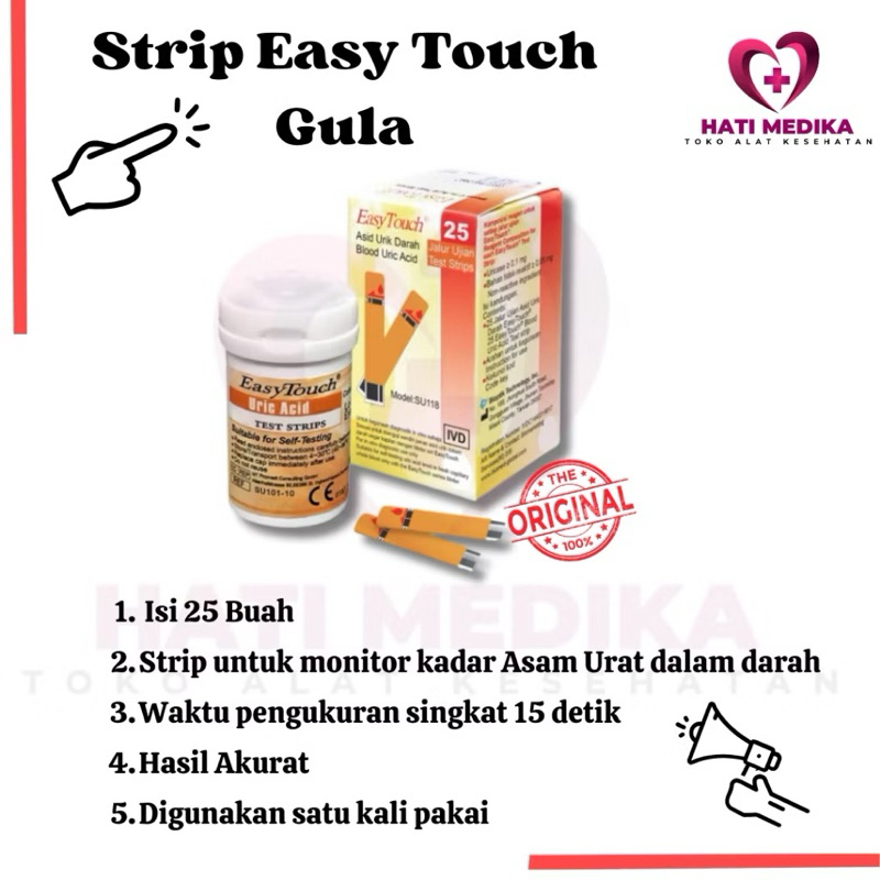 Easy Touch - Strip Easy Touch Asam Urat | Strip Asam Urat | Strip UA