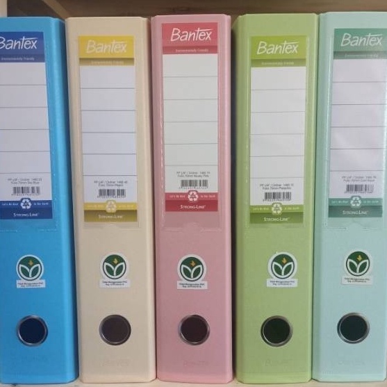 

FG2 Bantex Lever Arch File Ordner Plastic 7cm A4 Warna Pastel 145 PCS
