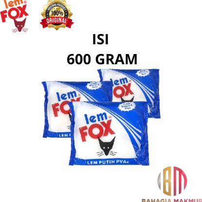 

Diskon Lem FOX Putih Lem Slime Kes Kayu PVAc 6 Gram