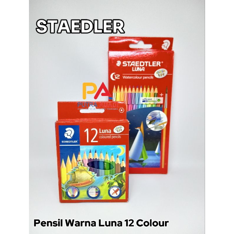 

Pensil Warna Staedtler Luna 12 Warna Watercolour 12 Warna Classic