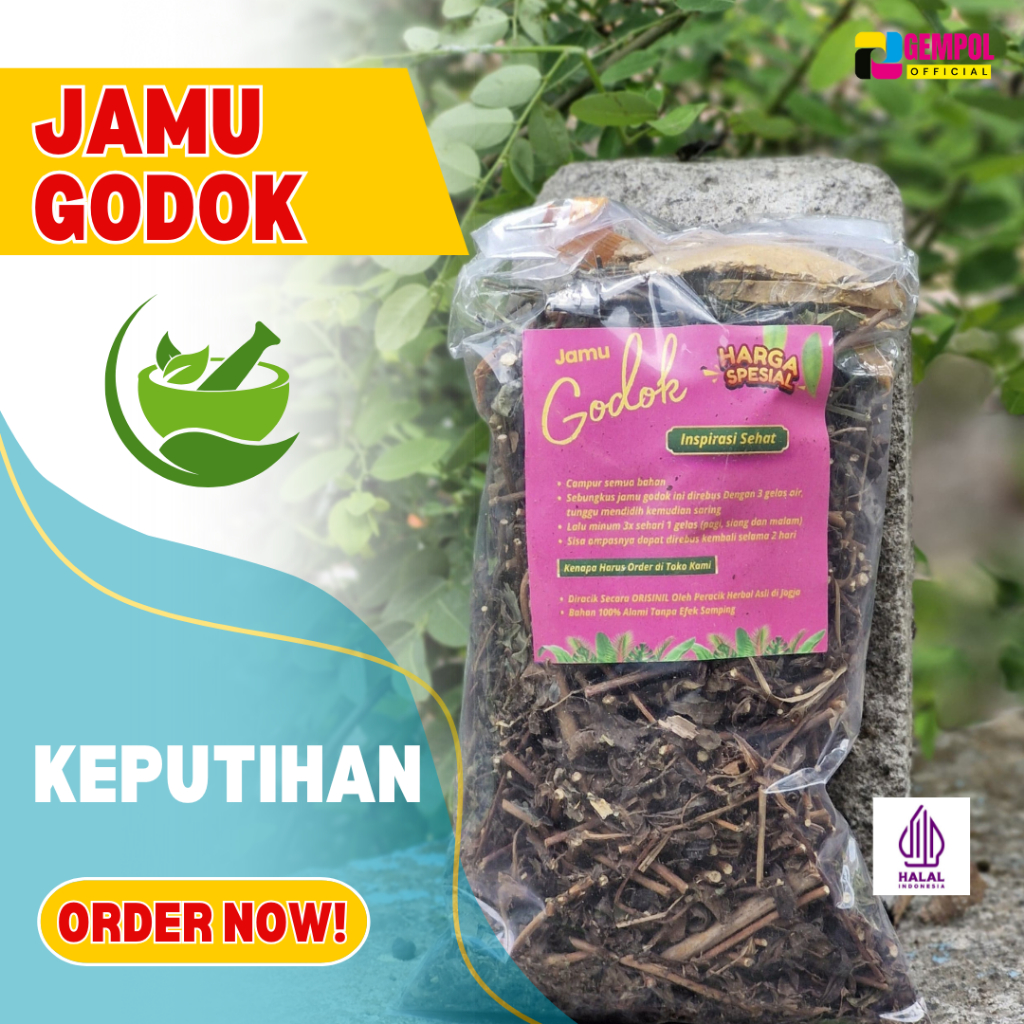 

JAMU KEPUTIHAN/ JAMU GODOK KEPUTIHAN UNTUK MENGURANGI BAU TIDAK SEDAP DAN MWNCWGAH IRITASI