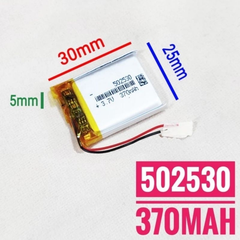 502530 Baterai TWS Bluetooth DVR MP3 Pod GPS