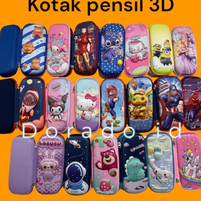 

Price Tempat pensil kotak pensil 3D Karakter