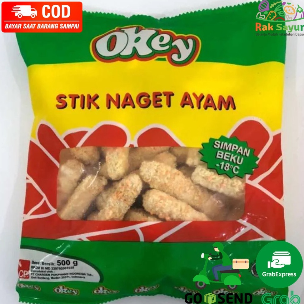 

Top Discount Stik Naget Nugget Ayam Okey Frozen 5gr dan 1kg Rak Sayur Padang