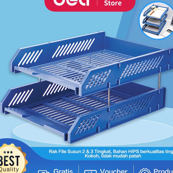 

Kilat Deli Tempat File Tinggi 2 dan 3 Tingkat 268x336 E92 E929